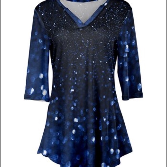 Tops - 💥Plus Size💥 Gradient dot tunic